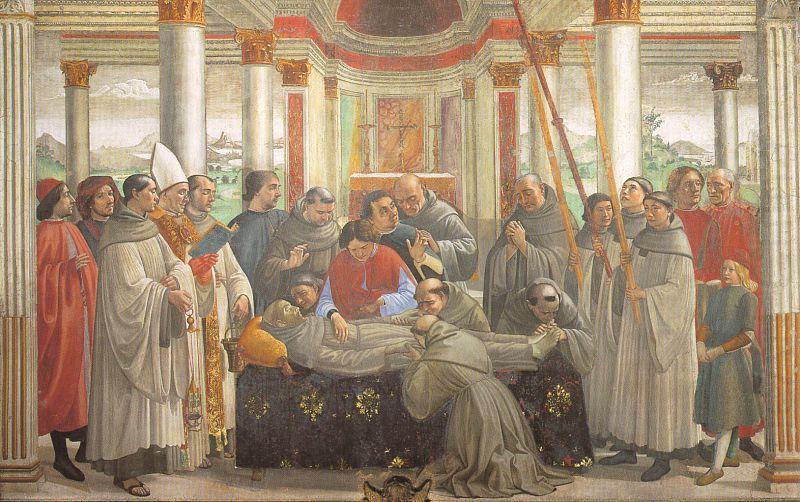 Obsequies of St.Francis, Domenico Ghirlandaio